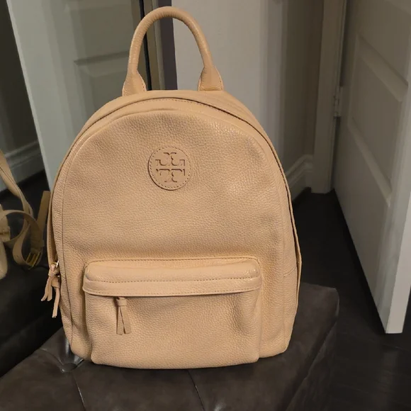 Tory Burch Beige Leather Backpack - Picture 13 of 16